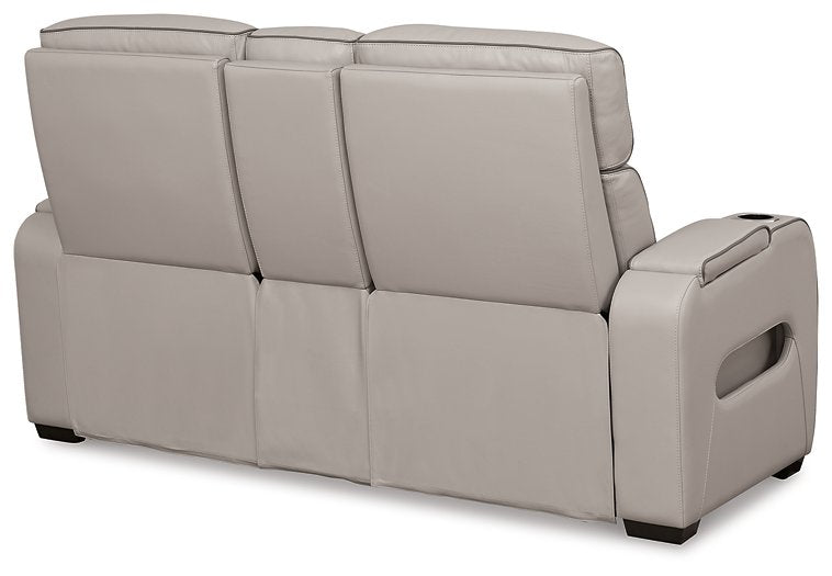 Boyington Power Reclining Loveseat with Console - Pull Up A Couch