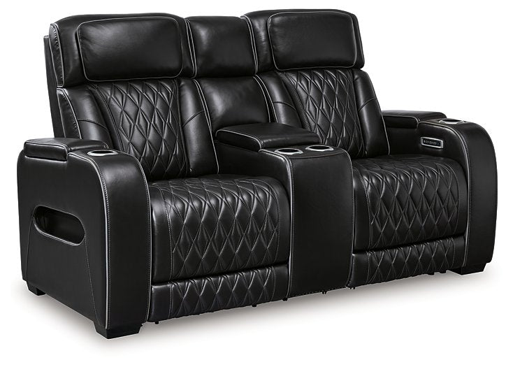 Boyington Power Reclining Loveseat with Console - Pull Up A Couch