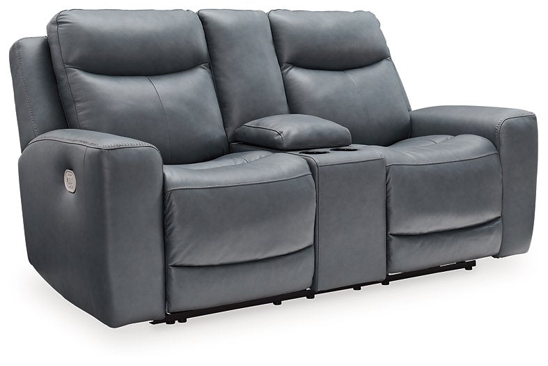 Mindanao Power Reclining Loveseat with Console - Pull Up A Couch