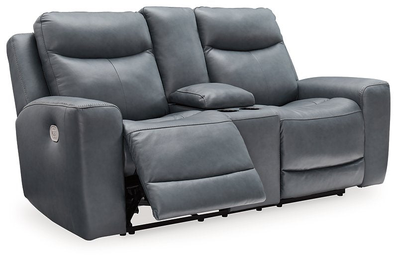 Mindanao Power Reclining Loveseat with Console - Pull Up A Couch