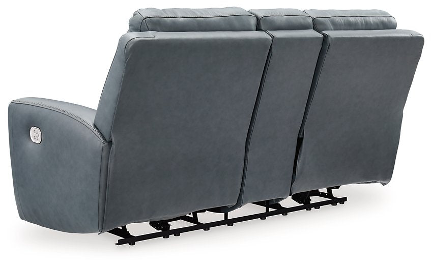 Mindanao Power Reclining Loveseat with Console - Pull Up A Couch