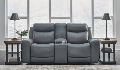 Mindanao Power Reclining Loveseat with Console - Pull Up A Couch