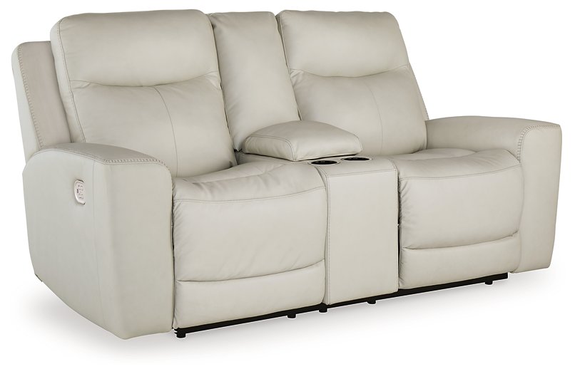 Mindanao Power Reclining Loveseat with Console - Pull Up A Couch