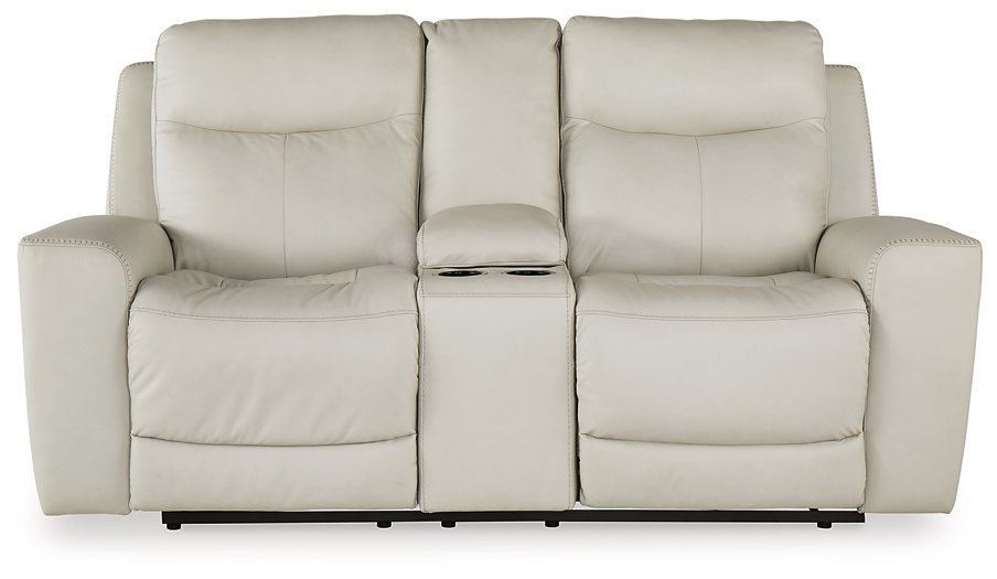 Mindanao Power Reclining Loveseat with Console - Pull Up A Couch