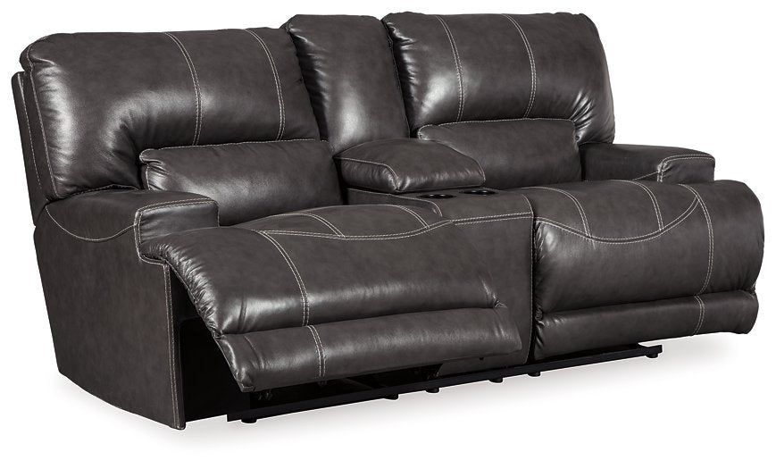 McCaskill Reclining Loveseat with Console - Pull Up A Couch