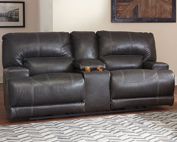 McCaskill Power Reclining Loveseat with Console - Pull Up A Couch