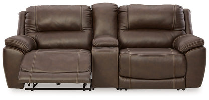 Dunleith 3-Piece Power Reclining Loveseat with Console - Pull Up A Couch