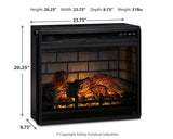 Wildenauer 76" TV Stand with Electric Fireplace