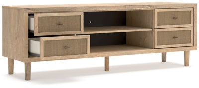 Cielden 72" TV Stand with Electric Fireplace - Pull Up A Couch