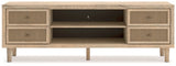 Cielden 72" TV Stand with Electric Fireplace - Pull Up A Couch