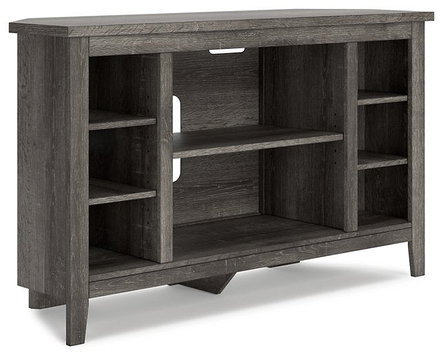 Arlenbry Corner TV Stand with Electric Fireplace - Pull Up A Couch