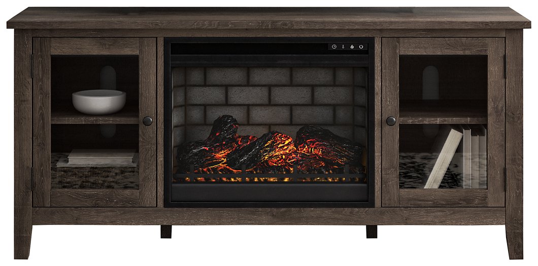 Arlenbry 60" TV Stand with Electric Fireplace - Pull Up A Couch