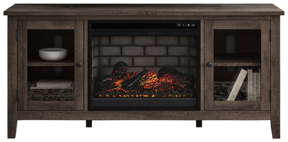 Arlenbry 60" TV Stand with Electric Fireplace - Pull Up A Couch