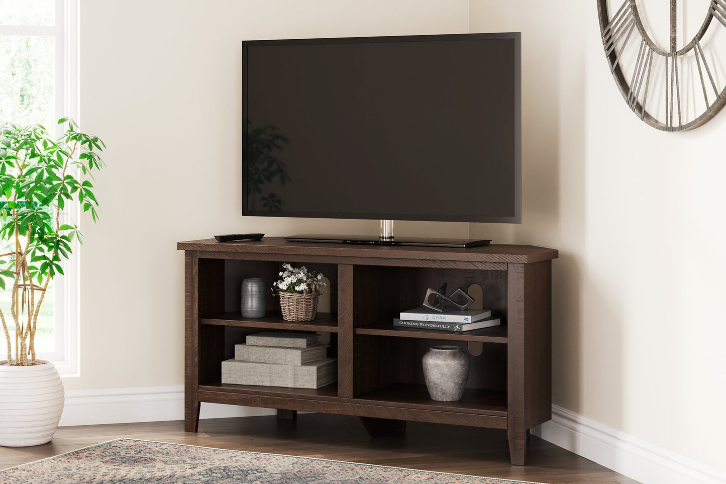 Camiburg Corner TV Stand - Pull Up A Couch