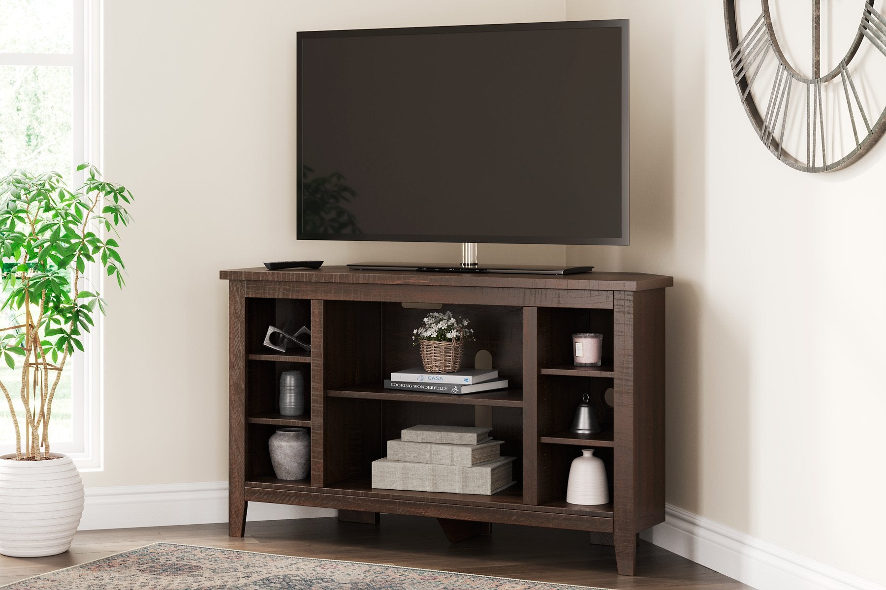 Camiburg Corner TV Stand - Pull Up A Couch