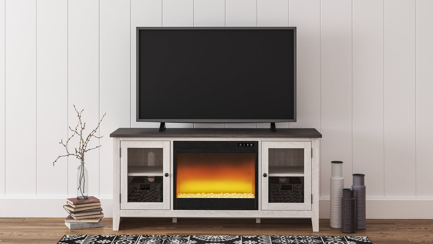 Dorrinson 60" TV Stand with Electric Fireplace - Pull Up A Couch