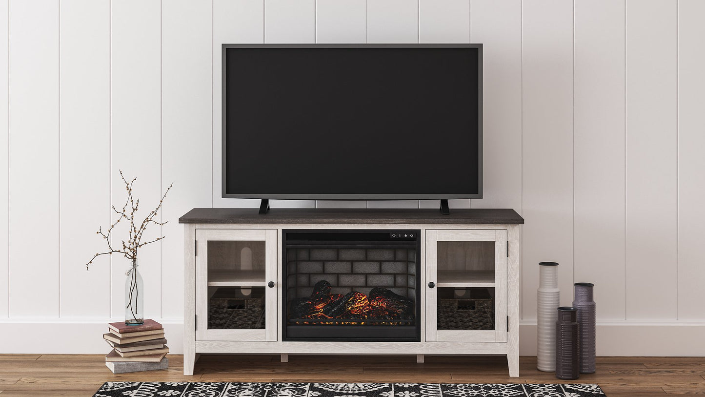 Dorrinson 60" TV Stand with Electric Fireplace - Pull Up A Couch