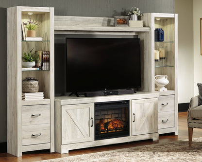 Bellaby 4-Piece Entertainment Center with Electric Fireplace - Pull Up A Couch