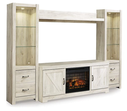 Bellaby 4-Piece Entertainment Center with Electric Fireplace - Pull Up A Couch