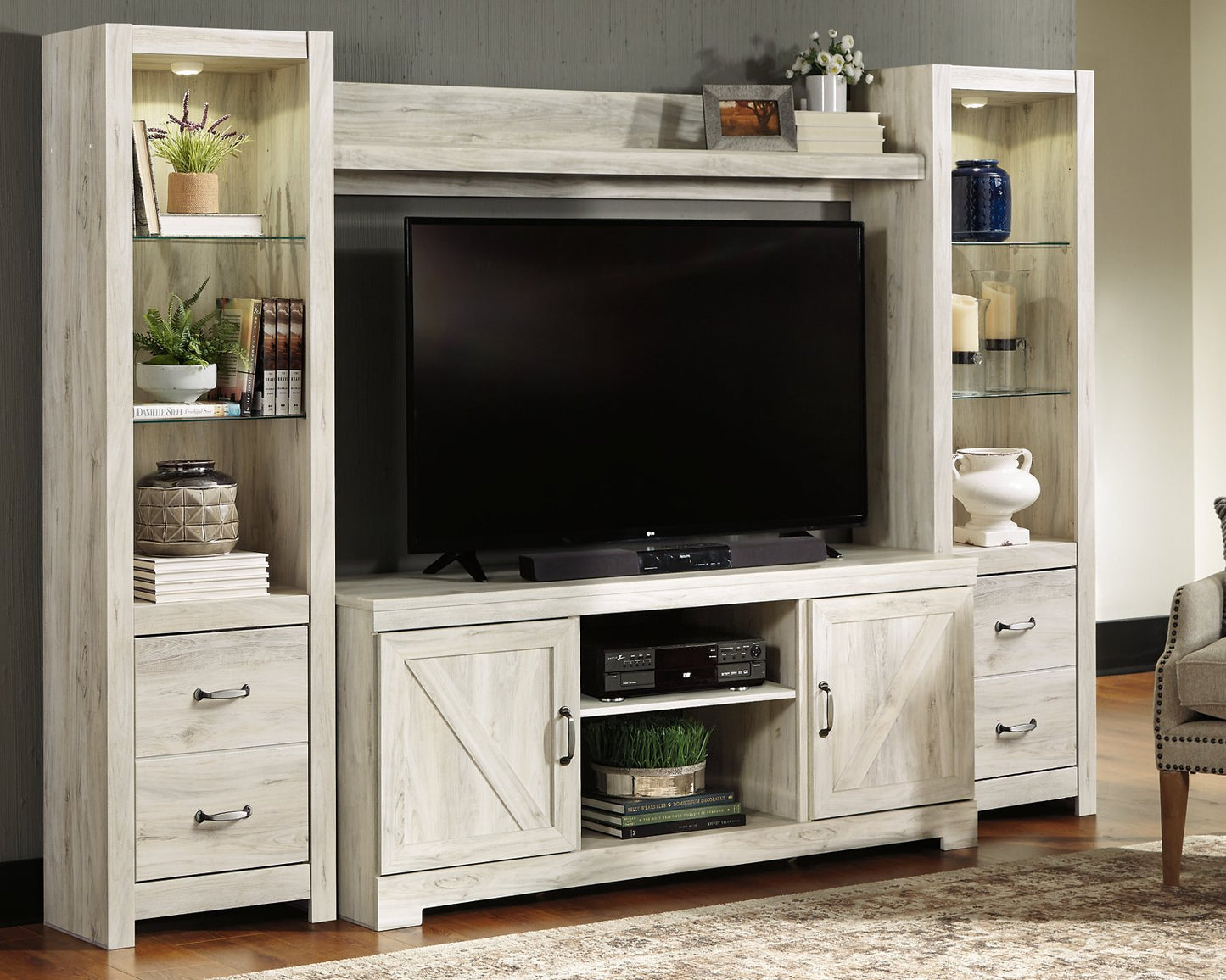 Bellaby 4-Piece Entertainment Center - Pull Up A Couch