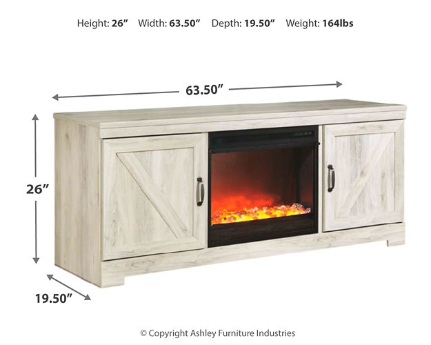 Bellaby 63" TV Stand with Fireplace - Pull Up A Couch