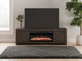 Cayboni 71" TV Stand with Electric Fireplace