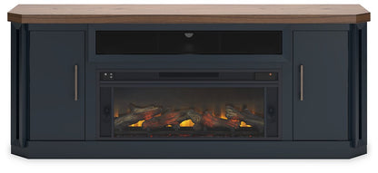 Landocken 83" TV Stand with Electric Fireplace - Pull Up A Couch