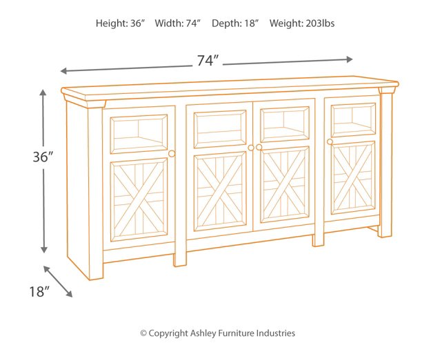 Bolanburg 74" TV Stand - Pull Up A Couch