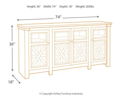 Bolanburg 74" TV Stand - Pull Up A Couch