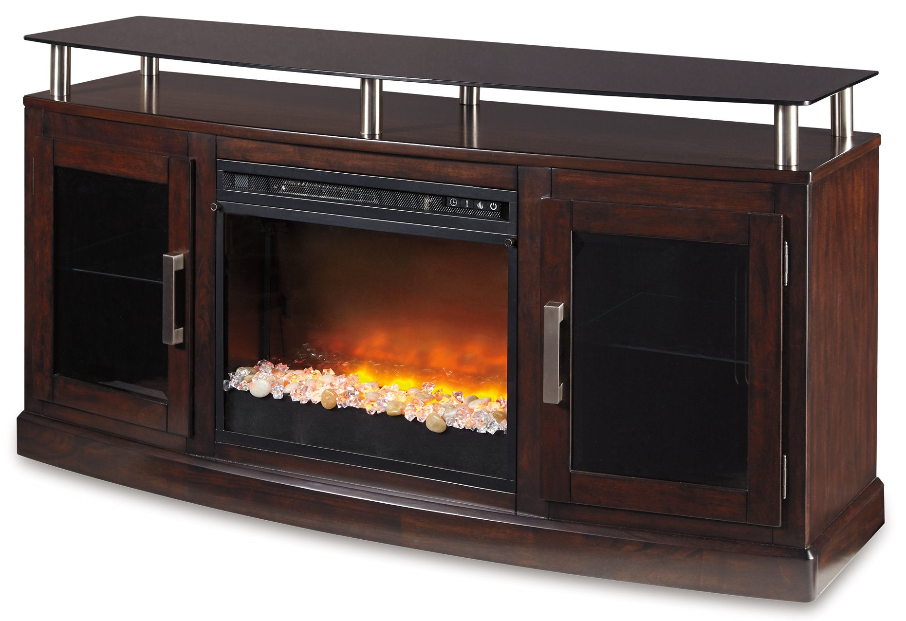 Chanceen 60" TV Stand with Electric Fireplace - Pull Up A Couch