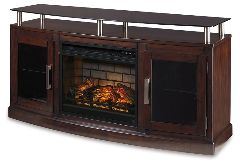 Chanceen 60" TV Stand with Electric Fireplace - Pull Up A Couch