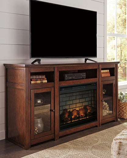 Harpan 72" TV Stand with Electric Fireplace - Pull Up A Couch