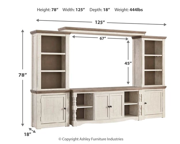 Havalance 4-Piece Entertainment Center - Pull Up A Couch