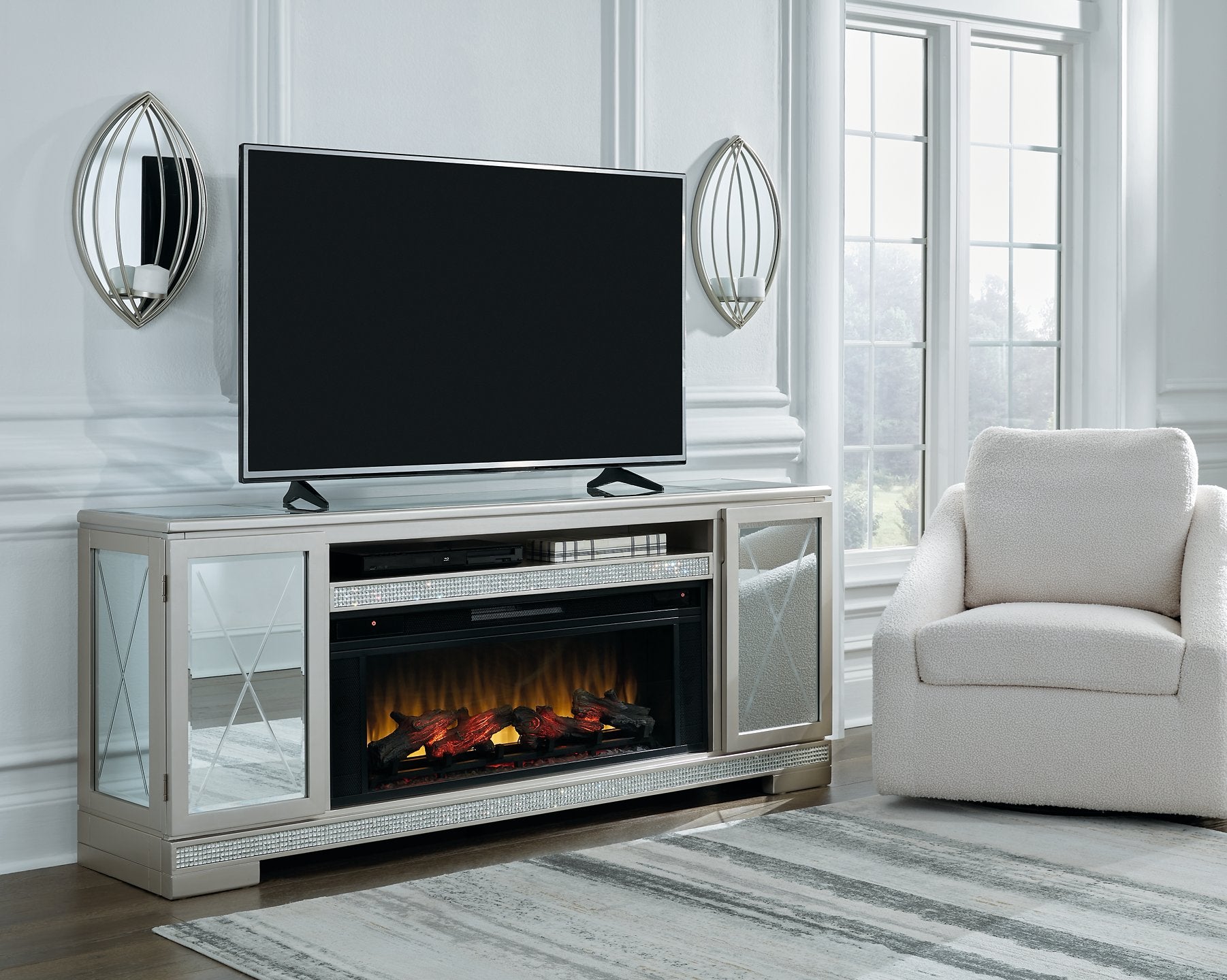 Flamory 72" TV Stand - Pull Up A Couch