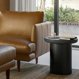 MCM-Style Side Table (Black)