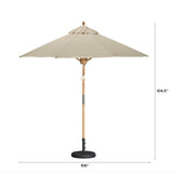 106" Wide Outdoor Umbrella (Coast Taupe)