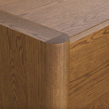 54" MCM-Style Media Unit (Smoked Oak)