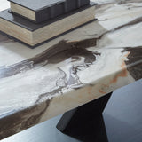 Set of three Ashley Furniture Cendill tables with wooden tops and metal legs, stylish side tables for living room decor.