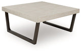 Set of two Ashley Furniture Westenfort tables in a 3-pack, shown from an angled side view, showcasing wood finish and modern design.