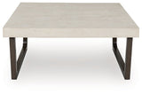 Ashley Furniture Westenfort 3-pack table set featuring modern wood design with sleek tabletops and sturdy legs.