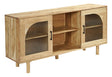 Ashley Furniture Adway Accent Cabinet with sleek wood finish and modern design, featuring storage drawers and decorative accents.