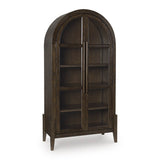 Ashley Furniture Benhall Accent Cabinet with closed doors, wood finish, and modern design, ideal for storage and decor.