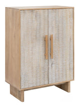 Ashley Furniture Dallinbury Accent Cabinet with wood finish, featuring storage doors and decorative hardware.