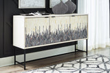 Freyton Accent Cabinet by Ashley Furniture featuring modern design with wood finish and storage drawers.