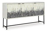 Ashley Furniture Freyton Accent Cabinet with wooden finish and sleek design, ideal for stylish home storage and decor.