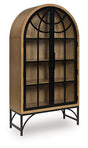 Ashley Furniture Gwenwich Accent Cabinet with closed doors, featuring a stylish wood finish and modern design.