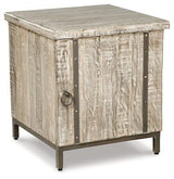 Ashley Furniture Laddford Accent Cabinet with wood finish and sleek design, featuring storage drawers and decorative accents.