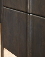 Ashley Furniture Orsonal Accent Cabinet with wood finish and decorative hardware, showcasing a stylish storage solution.