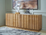 Ashley Furniture Timkins Accent Cabinet with wood finish and stylish design, perfect for living room or hallway storage.