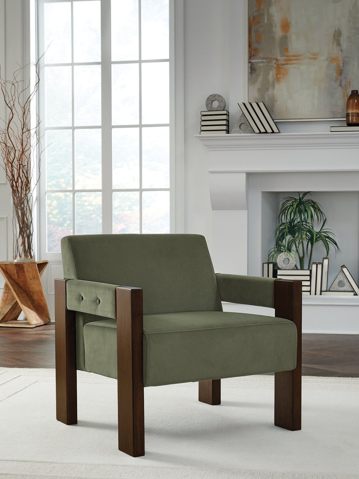 Ashley Furniture Adlanlock Accent Chair with plush fabric and stylish design, perfect for living room or bedroom decor.